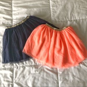 Two girls H&M tutu skirts